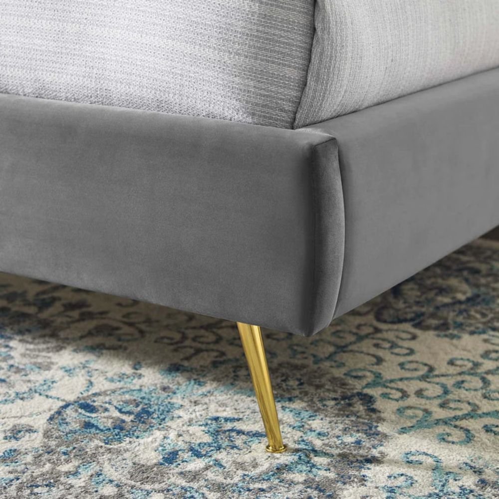 Yarm Upholstered Wingback Bed #3