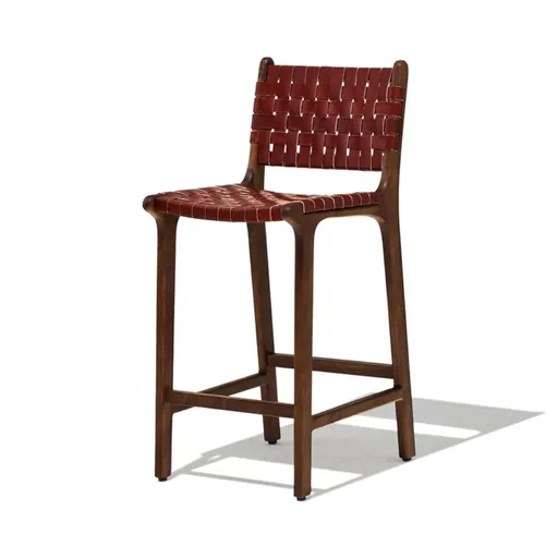 Bicester Handcrafted Solid Wood Counter Height Bar Chair Bar Stool
