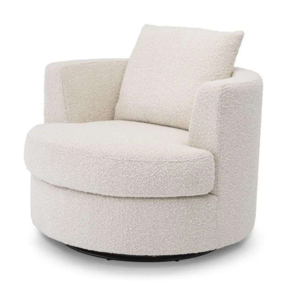 Boucle Wing Accent Chair in Frome