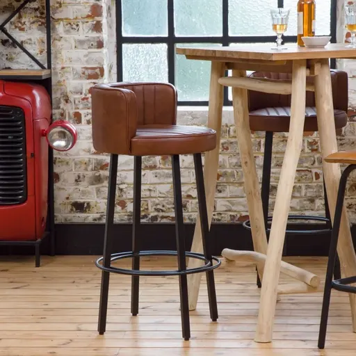 Brackley Solid Wood Bar Chair Bar Stool