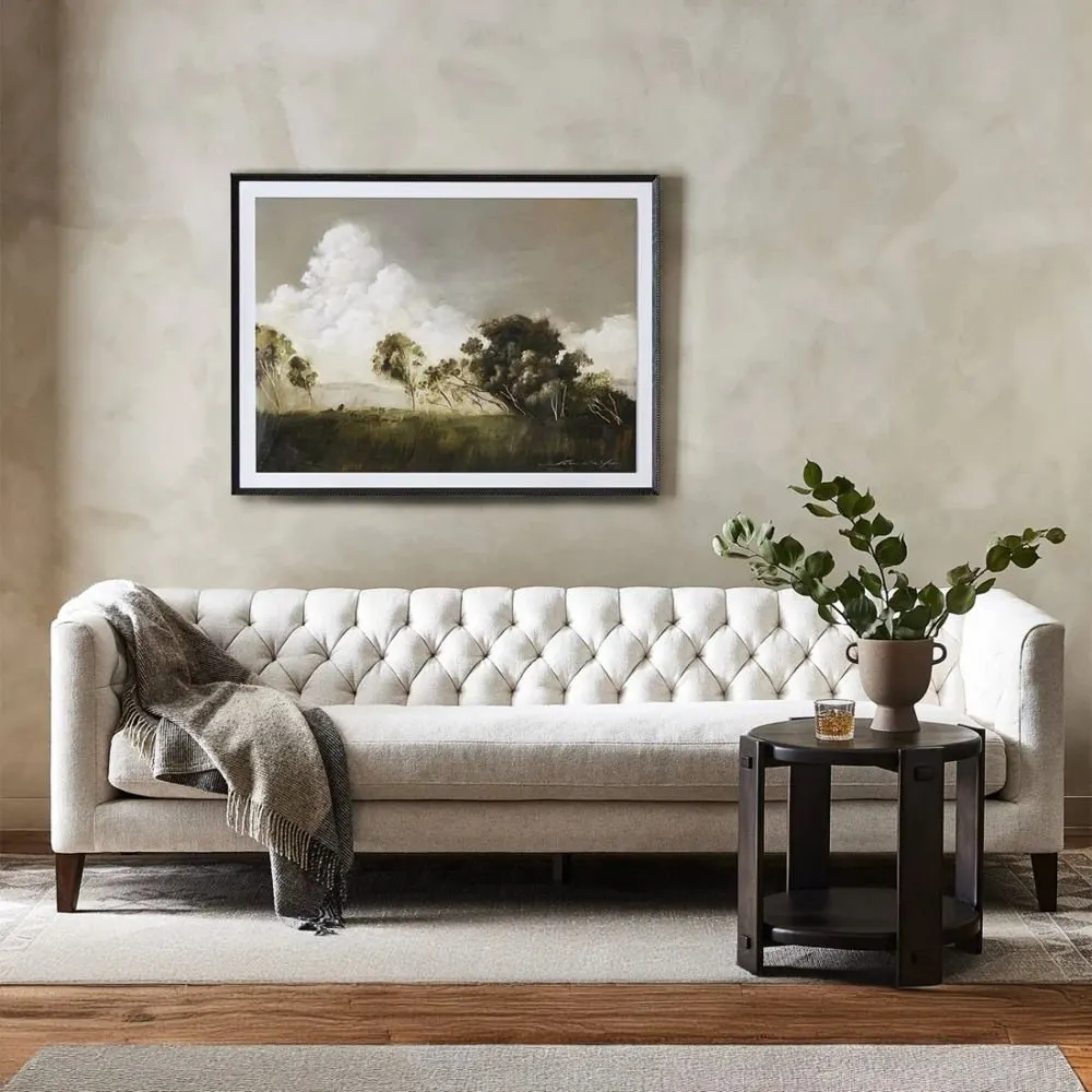 Chesterfield 3 Seater Fabric Sofa