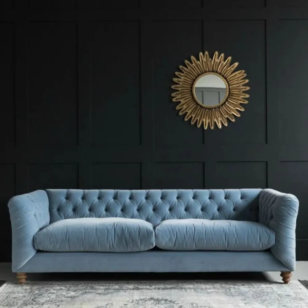 Chesterfield 3 Seater Leather Sofa