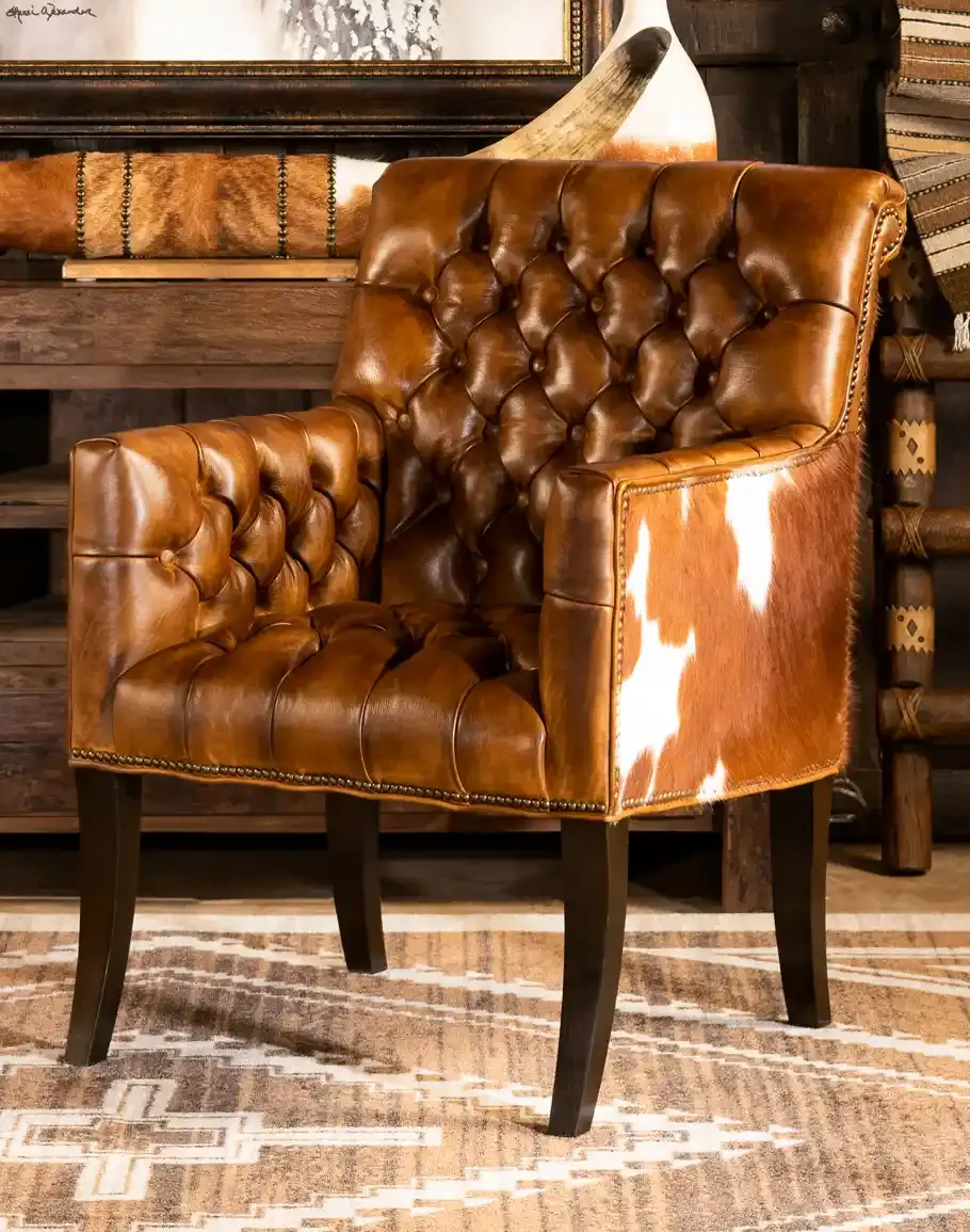 Cowhide Leather Chair – Gilbert