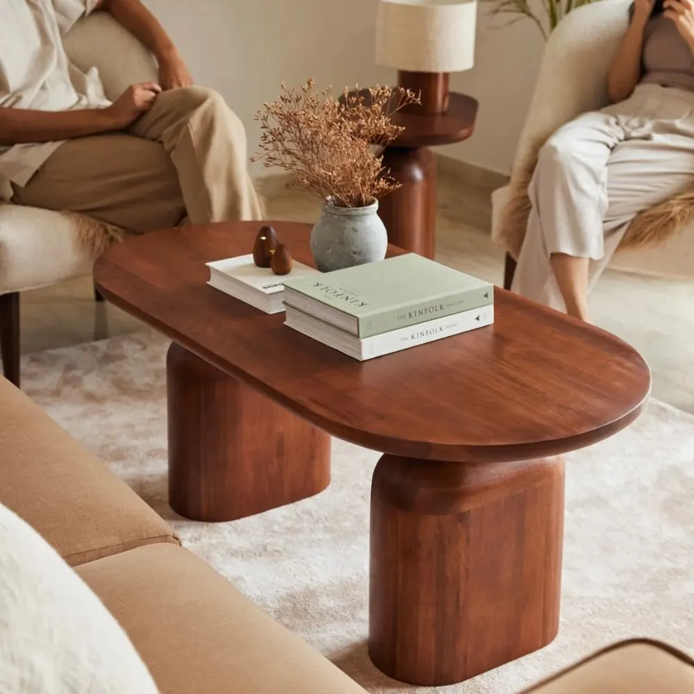 Dunster Modern Oblong Solid Wood Coffee Table