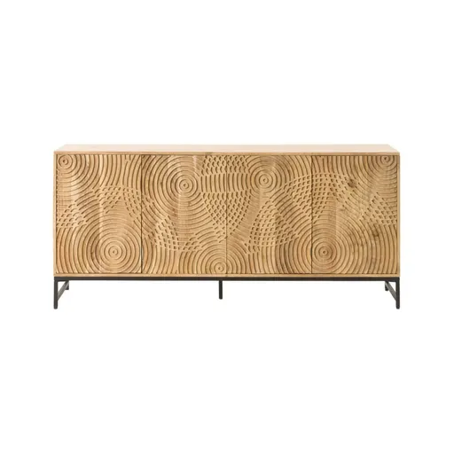 Earth Boho Acacia Wood Sideboard #01