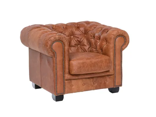 Eloise Chesterfield Armchair, Tan #30
