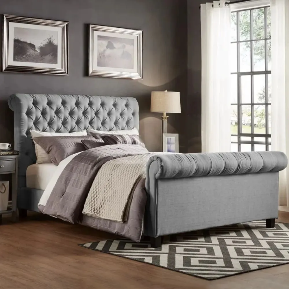Epsom Ottoman Velvet Bed For Room