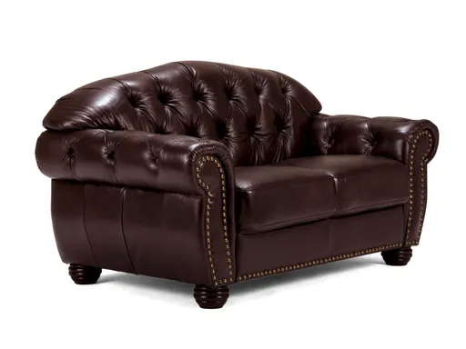 Harold Chesterfield 2 Seater Sofa, Dark Brown #25