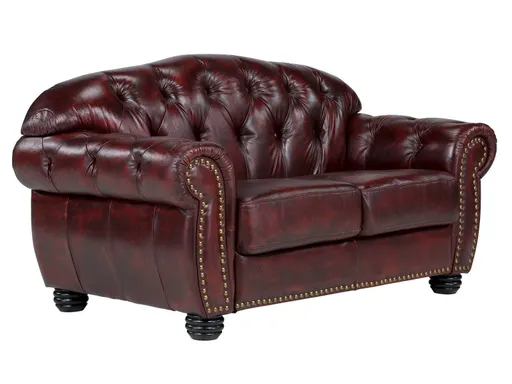 Harold Chesterfield 2 Seater Sofa, Red #24