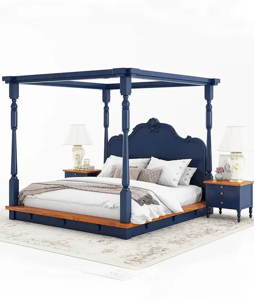 Jaskier Carved Poster Bed #01