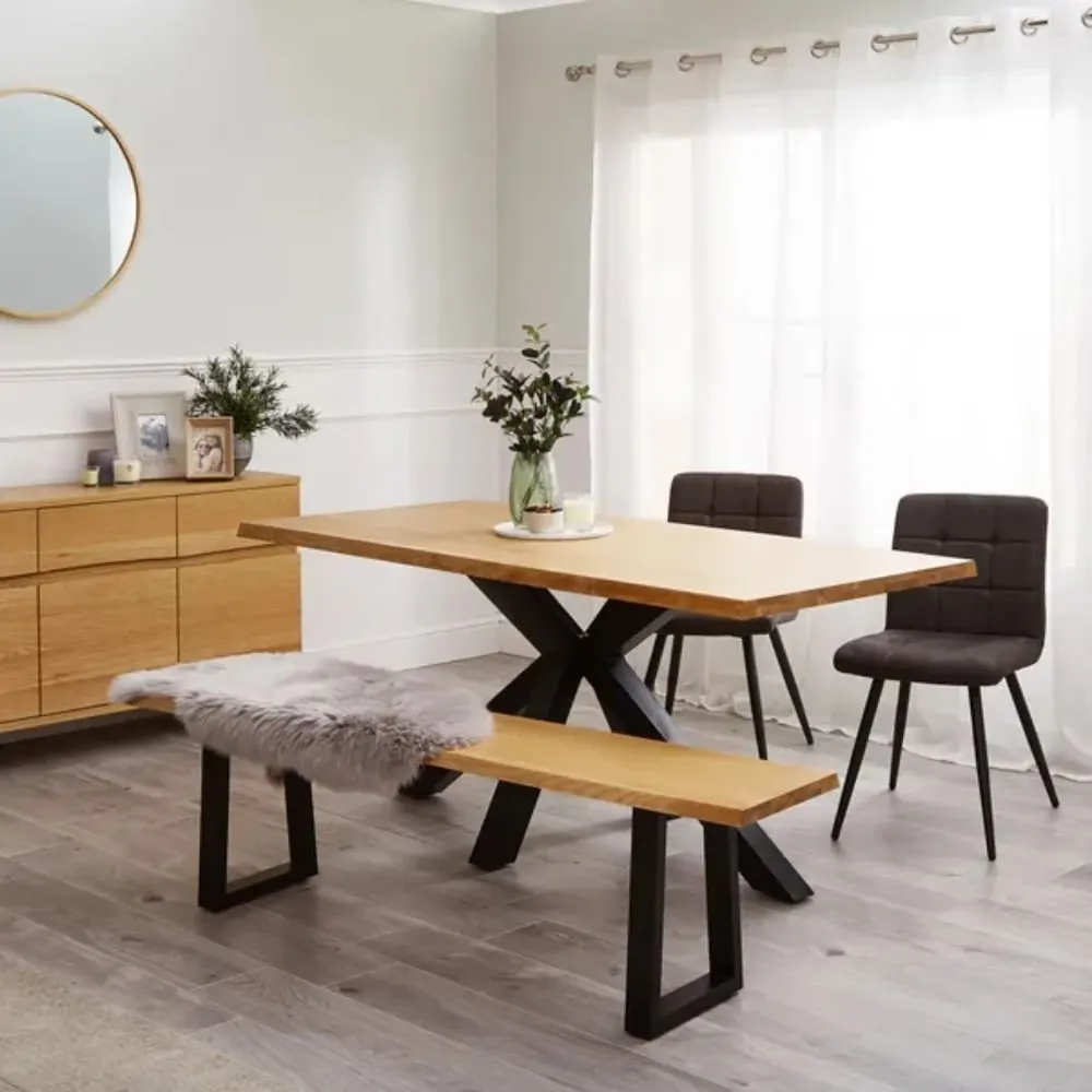 Keswick Live Edge 8 Seater Solid Wood Dining Table