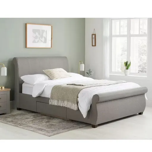 Ledbury Skyline Sovereign Wingback Bed Hand-Tufted Italian Velvet — Upholstered Beds