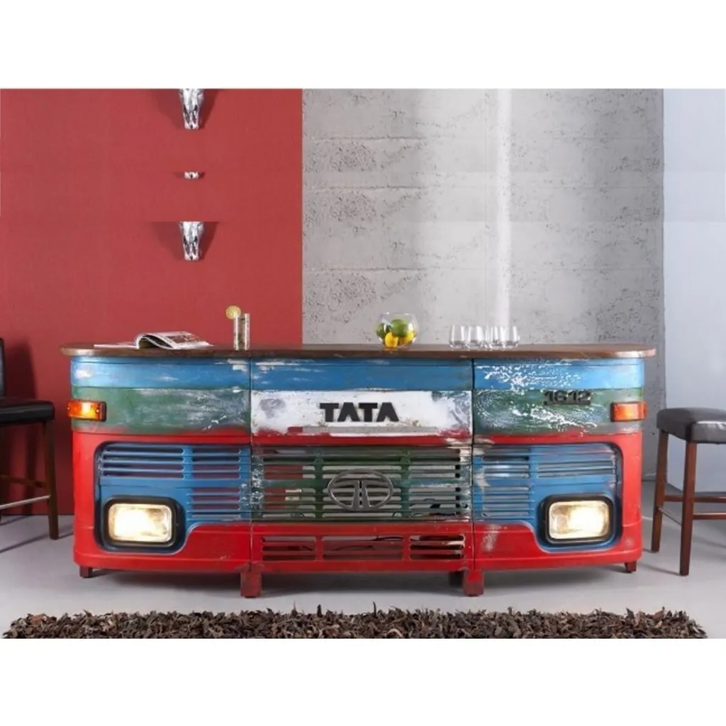 Malton Inspired Transport Truck Wooden Bar Unit Bar Cabinet