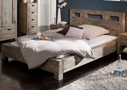 Michael Grey Sheesham Bed #11