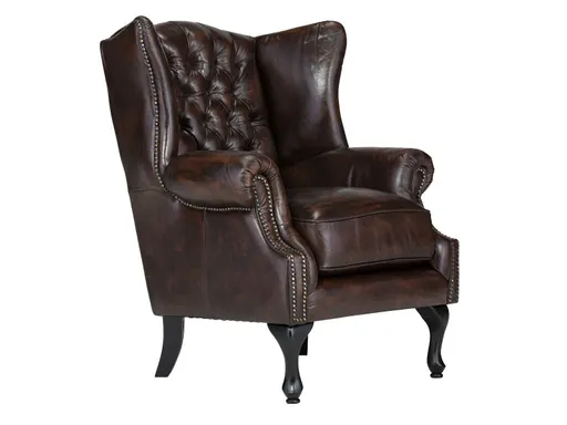 Oracle Chesterfield Armchair, Dark Brown #31