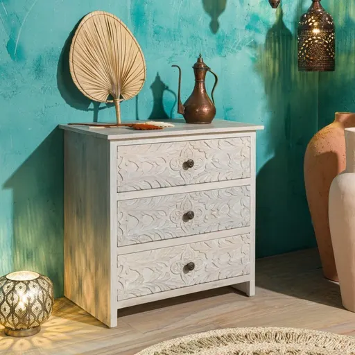 Persia Carved Chest of Drawers
