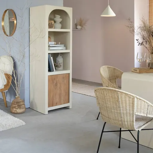 Rio Natural Narrow Display Shelving Unit #03