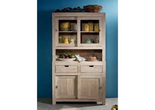 Rio White Whitewashed Acacia Buffet Cabinet #04