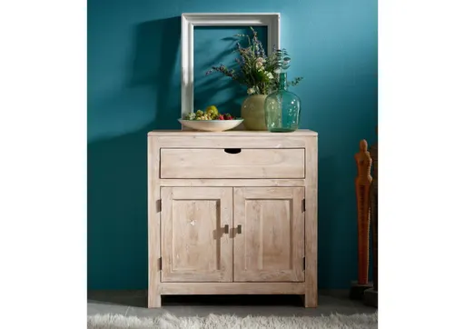 Rio White Whitewashed Acacia Cabinet #08