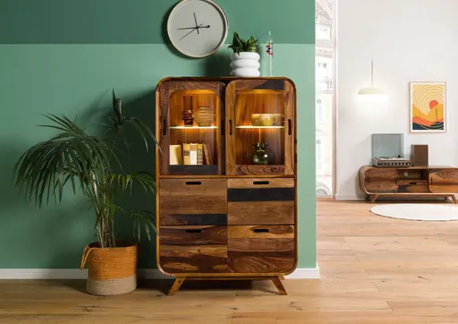 Robin Dark Brown Sheesham Highboard #8