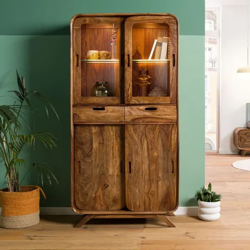 Robin Light Brown Glass Display Cabinet #24