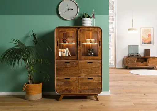 Robin Light Brown Sheesham Highboard #30