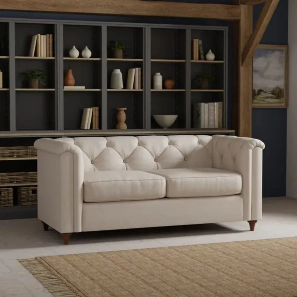 Saffron The Margaret Heirloom Pablo 2 Seater Fabric Chesterfield Sofa
