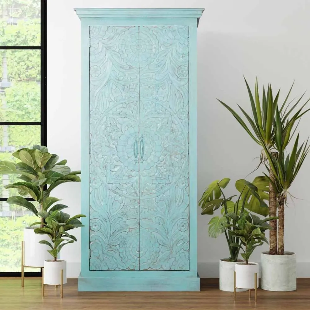 Tetbury Carved Wardrobe For Room