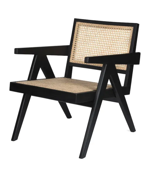 Viktor Black Cane Accent Chair #14