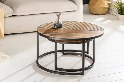 Viktor Cane Nesting Table Set #22