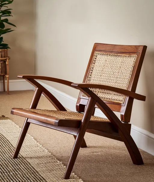Viktor Curved Cane Lounge Chair #18