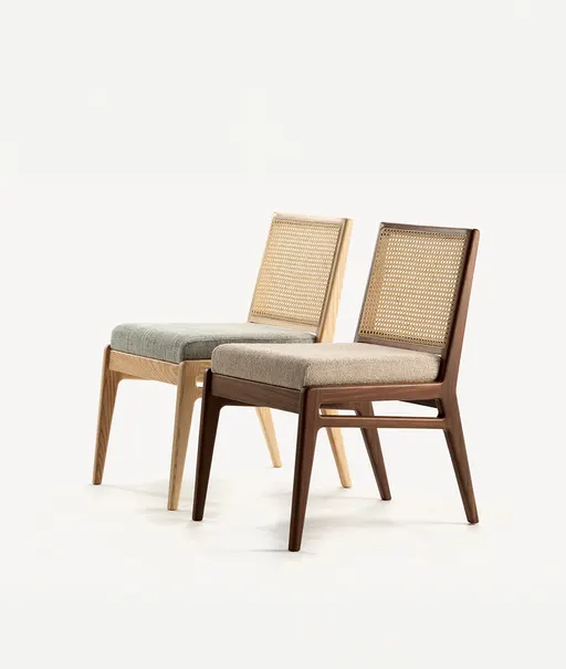 Viktor Cushioned Cane Dining Chair #10