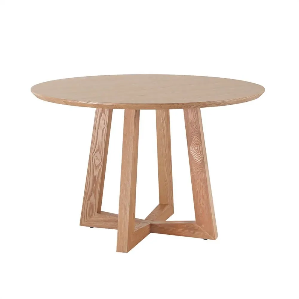Wickham Natural Finish Round Dining Table