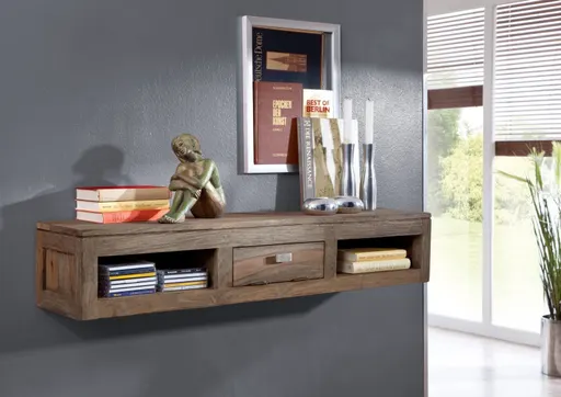 Wood Factory Michael Sheesham Hanging Shelf #14