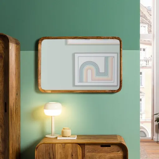 Wood Factory Robin Sheesham Wood Wall Mirror #2