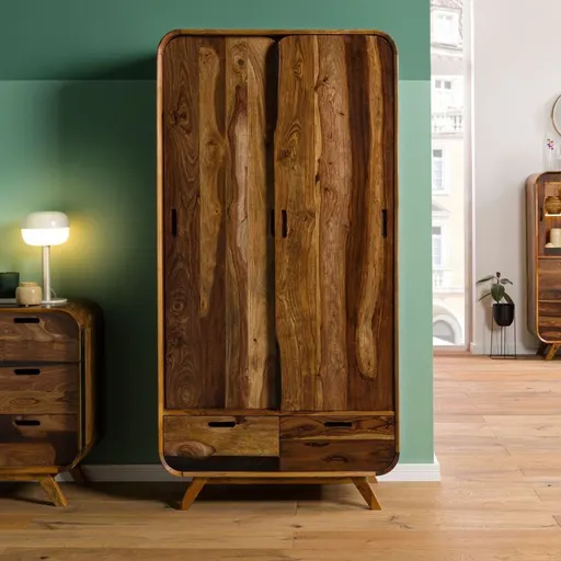 Wood Factory Robin Sheesham Wood Wardrobe #28